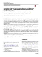 Investigation of species and environmental effects on Rhubarb roots metabolome using 1H NMR combined with high performance thin layer chromatography