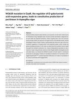 W361R mutation in GaaR, the regulator of D-galacturonic acid-responsive genes, leads to constitutive production of pectinases in Aspergillus niger