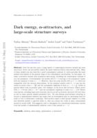 Dark energy, α-attractors, and large-scale structure surveys