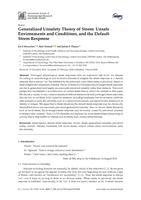 Generalized Unsafety Theory of Stress: Unsafe Environments and Conditions, 3 and the Default Stress Response