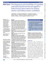 Development and feasibility of a guided and tailored internet-based cognitive-behavioural intervention for kidney donors and kidney donor candidates