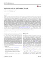 Prepocesssing pupil size data: Guidelines and code