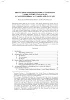 Protection of Climate Displaced Persons under International Law: A Case Study from Mataso Island, Vanuatu