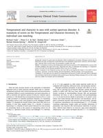 Temperament and character in men with autism spectrum disorder: A reanalysis of scores on the Temperament and Character Inventory by individual case matching