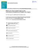 Effects of critical incident tasks on the intercultural competence of English non-majors