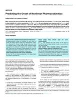 Predicting the Onset of Nonlinear Pharmacokinetics