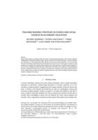 Teaching reading strategies in science and social sciences in secondary education