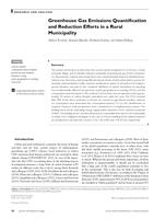 Greenhouse Gas Emissions Quantification and Reduction Efforts in a Rural Municipality