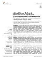 Altered whole-brain and network-based functional connectivity in Parkinson’s disease.