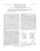 Observation of surface melting