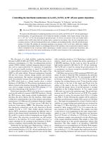 Controlling the interfacial conductance in LaAlO3/SrTiO3 in 90^o off-axis sputter deposition