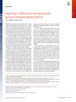 Ergodicity is sufficient but not necessary for group-to-individual generalizability