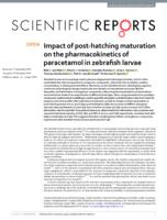 Impact of post-hatching maturation on the pharmacokinetics of paracetamol in zebrafish larvae