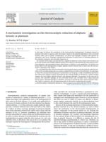 A mechanistic investigation on the electrocatalytic reduction of aliphatic ketones at platinum