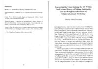 Honouring the Valar, Finding the Elf Within: The Curious History of Tolkien Spirituality and the Religious Affordance of Tolkien’s Literary Mythology