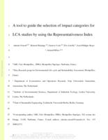 A tool to guide the selection of impact categories for LCA studies by using the representativeness index