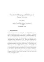 Cumulative Charging and Challenges in Charge Selection