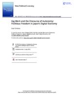 Gig work and the discourse of autonomy: fictitious freedom in Japan’s digital economy