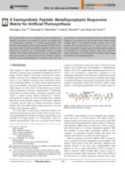 A semisynthetic peptide-metalloporphyrin responsive matrix for artificial photosynthesis