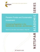 Pension Funds and Sustainable Investment: Comparing Regulation in the Netherlands, Denmark, and Germany