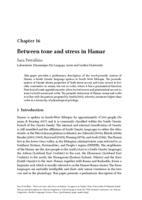 Between Tone and Stress in Hamar