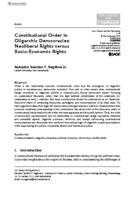 Constitutional Order in Oligarchic Democracies: Neoliberal Rights Versus Socio-Economic Rights