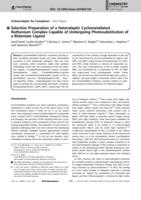 Selective Preparation of a Heteroleptic Cyclometallated Ruthenium Complex Capable of Undergoing Photosubstitution of a Bidentate Ligand