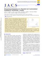 Photochemical Resolution of a Thermally Inert Cyclometalated Ru(phbpy)(N–N)(Sulfoxide)+ Complex