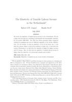 The Elasticity of Taxable Labour Income in the Netherlands