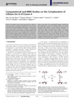 Computational and NMR Studies on the Complexation of Lithium Ion to 8‐Crown‐4