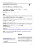 Cross-sectional networks of depressive symptoms before and after antidepressant medication treatment