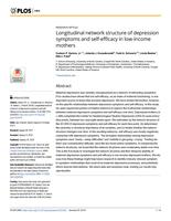 Longitudinal network structure of depression symptoms and self-efficacy in low-income mothers