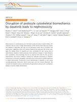 Disruption of podocyte cytoskeletal biomechanics by dasatinib leads to nephrotoxicity