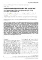 Electroencephalography theta/beta ratio covaries with mind wandering and functional connectivity in the executive control network