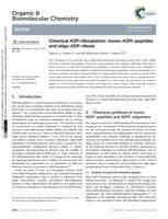 Chemical ADP-ribosylation: mono-ADPr-peptides and oligo-ADP-ribose