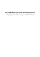 Second-order electoral personalization. Intra-party preference voting in Belgium and the Netherlands