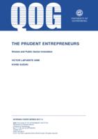 The Prudent Entrepreneurs: Women and Public Sector Innovation