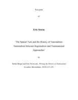 The spatial turn and the history of nationalism: Nationalism between regionalism and transnational approaches