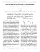 Particle-hole symmetry and the effect of disorder on the Mott-Hubbard insulator