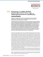 Growing a LaAlO3/SrTiO3 heterostructure on Ca2Nb3O10 nanosheets