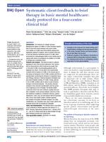 Systematic client feedback to brief therapy in basic mental healthcare: study protocol for a four-centre clinical trial