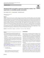 Attentional blink and putative noninvasive dopamine markers: Two experiments to consolidate possible associations