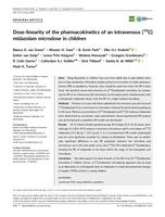 Dose‐linearity of the pharmacokinetics of an intravenous [14C]midazolam microdose in children