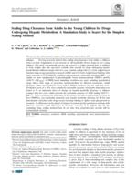 Scaling Drug Clearance from Adults to the Young Children for Drugs Undergoing Hepatic Metabolism: A Simulation Study to Search for the Simplest Scaling Method