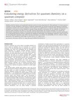 Calculating energy derivatives for quantum chemistry on a quantum computer