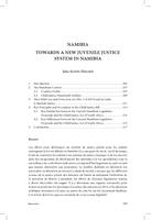Towards a new juvenile justice system in Namibia