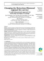 Changing the Rotterdam-Rijnmond regional fire service: A multi-dimensional approach for analysing strategies of change