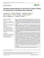 Population pharmacokinetics of vancomycin in obesity: finding the optimal dose for (morbidly) obese individuals