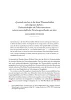 "Journale sind es, in die diese Wissenschaften sich ergossen haben". Fachzeitschriften als Diskussionsräume naturwissenschaftlicher Forschungsmethoden um 1800 (forthcoming)