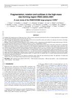 Fragmentation, rotation, and outflows in the high-mass star-forming region IRAS 23033+5951. A case study of the IRAM NOEMA large program CORE
